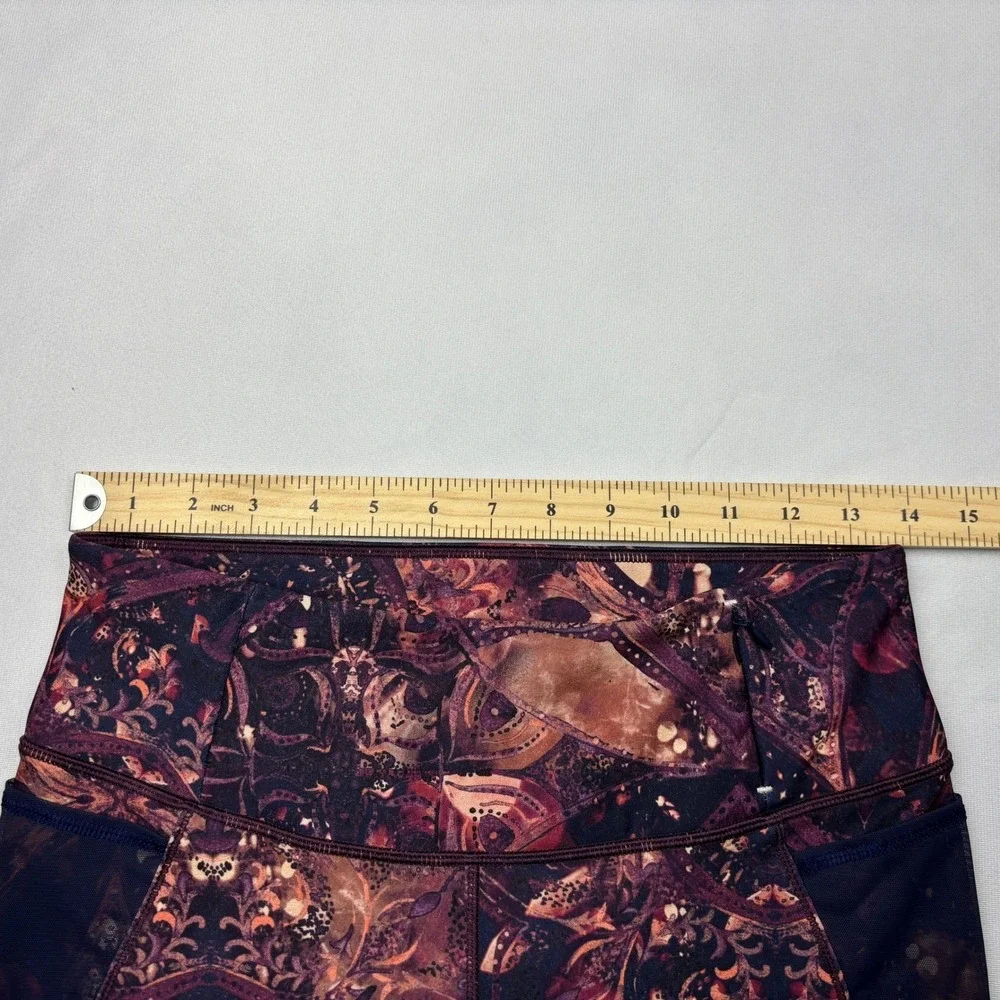 CALIA‎ by Carrie Underwood Purple Mandala Mesh Capri Leggings WAX12020PRT Medium